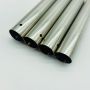 Stainless steel telescopic pole with male thread