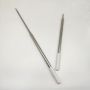 Stainless Steel Telescopic Pole with White Rubber Handle 