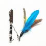 Custom caterpillar handle stainless steel telescopic cat flirt pole