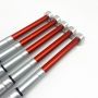Custom Rubber Handle Aluminum Telescoping Poles with Internal Friction Lock