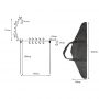 Outdoor Iron Hanging Lamp Rack Storage Stand Pole Can Be Inserted And Removed For Camping Picnic