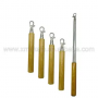 Custom Stainless Steel Telescopic Pole with wooden handle grip optional accessories