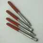 Stainless Steel Telescopic Pole teacher pointer with male screw and orange rubber hand grip