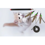 Hot sell stainless steel dog tease tube extension pole for cat flirt toy