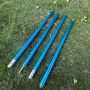 custom colorful tarp pole aluminum tarp pole with spring button high quality