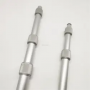 heavy duty 4 sections aluminum telescopic pole with spin lock and male thread