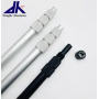 heavy duty 4 sections aluminum telescopic pole with spin lock and male thread