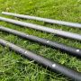 New design customized colorful camping adjustable tent pole with spring button lock