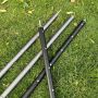 New design customized colorful camping adjustable tent pole with spring button lock