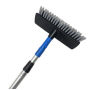 wholesale price solar panel brush aluminum telescopic pole with spring button for cleaning window