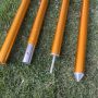 hot sell 2400mm/2800MM custom colorful tarp pole aluminum tarp pole with spring button high quality