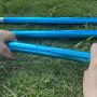 hot sell 2400mm/2800MM custom colorful tarp pole aluminum tarp pole with spring button high quality