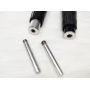 Twist Lock Aluminum Rod 4 sections 2.4 meter 7.8 feet Tarp Pole Telescopic Outdoor Camping Tent Pipe