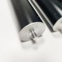 Aluminum Round Tube Anodized Black Single Section Strong Support Custom length Table Leg Desk Leg Camping Picnic