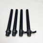 High Quality Custom Length Telescopic Adjustable Aluminum Tube Flip Lock Pro Anodized Black Table Leg Desk Leg Camping Picnic