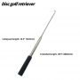 Custom Foam Handle Stainless Steel Telescopic Pole Disc Golf Retriever with Mini Hook