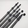 1360mm Light Weight 3K Carbon Fiber Telescopic Pole Adjustable Pole For Underground Gold Metal Detector Searcher