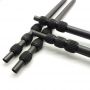 1360mm Light Weight 3K Carbon Fiber Telescopic Pole Adjustable Pole For Underground Gold Metal Detector Searcher