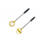 8 Sections 6FT Custom Plastic Handle Stainless Steel Telescopic Pole Disc Golf Ball Retriever