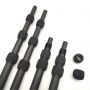 Metal Detector Rod Carbon Fiber Tube Extension Pole Telescopic Pipe With Spin Lock 4.5ft 