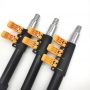 Adjustable 6.9 Feet Flip Lock Aluminum Telescopic Tube Paint Roller Brush Household Tool Rod