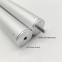 18 Inches 2 sections Anodized Silver Twist Lock Aluminum Telescopic Poles For Bathroom Tool
