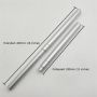 18 Inches 2 sections Anodized Silver Twist Lock Aluminum Telescopic Poles For Bathroom Tool