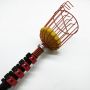 custom strong Aluminum extension rod tool with basket Telescopic for fruit picker pole