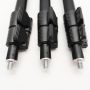 3.3 feet 1 meter Aluminum Pole Telescopic Tube Anodized Black Pipe Extension Tool With M8 Thread