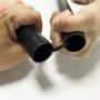 Custom Length Color Aluminum Round Tube Telescopic Pull Pole Extension Tool Pipe With Spring Button Rope Elastic String