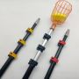 Lightweight Long Extension Aluminum Telescopic Pole For Fruit Picker