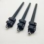 3.1FT Matt Black 3 Sections Flip Lock Aluminum Telescopic Pole with M10 Thread