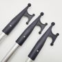 Telescoping Boat Hook Sturdy Aluminum Pole Accessories to Pull Push Further for Marine Docking
