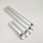 Customized Length Round Chamfer 45 Degree Anodized Silver Aluminum Tubes