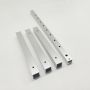 Custom Length Square Anodized Silver Aluminum Tubing