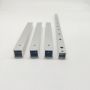 Custom Length Square Anodized Silver Aluminum Tubing
