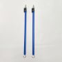 7.3FT Matt Anodized Blue 3 Sections Flip Lock Aluminum Telescopic Pole