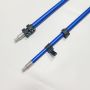 7.3FT Matt Anodized Blue 3 Sections Flip Lock Aluminum Telescopic Pole