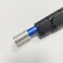 No Rotation Anodiezed Blue Aluminum Telescopic Pole