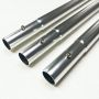 Heavy duty anodized silver button spring lock swaged end formed tarp pole aluminum tube