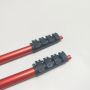 Heavy Duty Anodized Red Aluminum Telescopic Pole with Flip Lock for Climbing Outdoor Usage