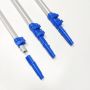 12FT Triangle Aluminum Telescopic Extension Pole Cleaning Tool Kits With Flip Lock