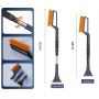 Portable Easy Assemble 2 Sides Ice Scraper Telescopic Brush Snow Shovel for Car