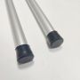 1.5M Extension Pole Custom Male Thread Aluminum Telescopic Pole with Rubber End Cap
