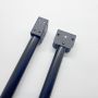 Wholesale Anodized Black Aluminum 90 Degree Rotation Telescopic Pole for Table Leg