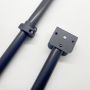 Wholesale Anodized Black Aluminum 90 Degree Rotation Telescopic Pole for Table Leg