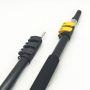 New arrival aluminum telescopic pole with spring button lock telescopic pole with thread end tent telescopic pole
