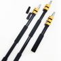 New arrival aluminum telescopic pole with spring button lock telescopic pole with thread end tent telescopic pole