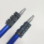 5FT Matt Anodized Blue Aluminum Extension Pole with 3/4 ACME Thread Used Near Sea Water