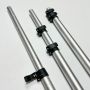 matt anodized silver aluminum extension tool with scale mark
